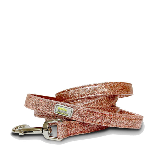 Petite Pistache, Laisse Scintillante Rose Pour Petits Chiens