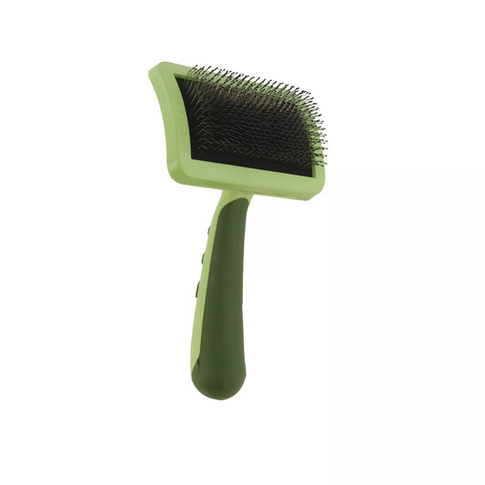 Brosse pour chien ferme et courbé