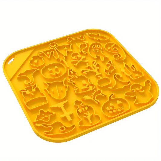 Tapis de Léchage en Silicone avec Ventouses - Halloween