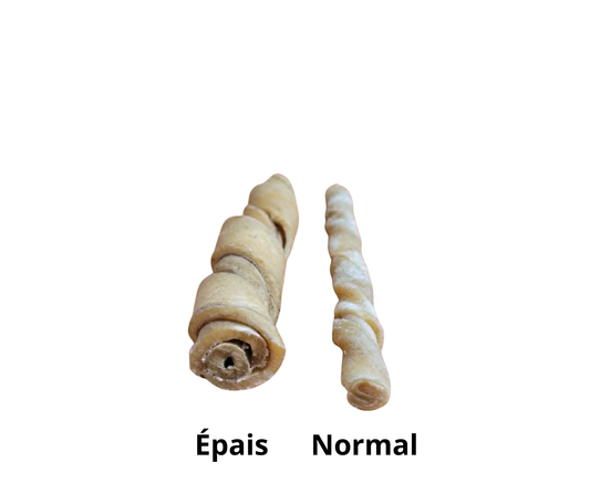 Twist de joue de buffle épais