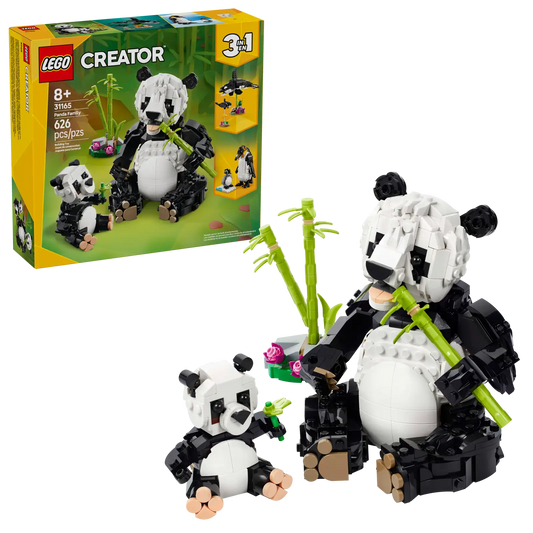 LEGO - Creator Les animaux sauvages : la famille de pandas, 31165