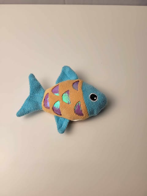 Peluche pour chat - Poisson bleu