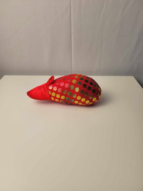 Peluche pour chat - Sourit rouge