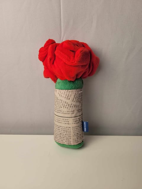 Jouet pour chien - Rose rouge