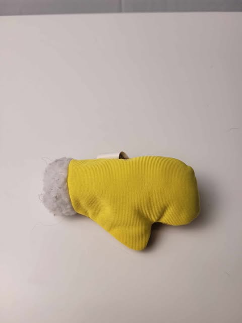 Peluche pour chat - Mitaine jaune