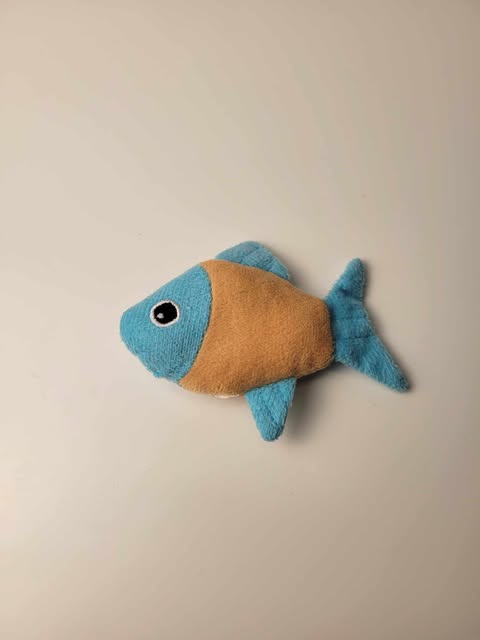 Peluche pour chat - Poisson bleu