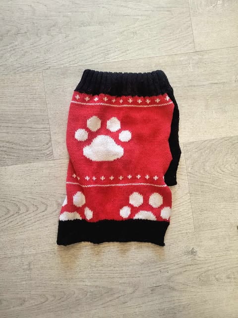 Vêtement avec patte de chien