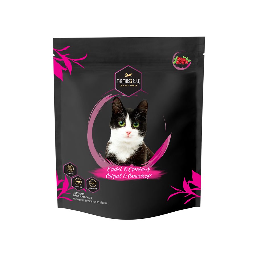 Gâteries pour chats - Criquets & Canneberge 100g