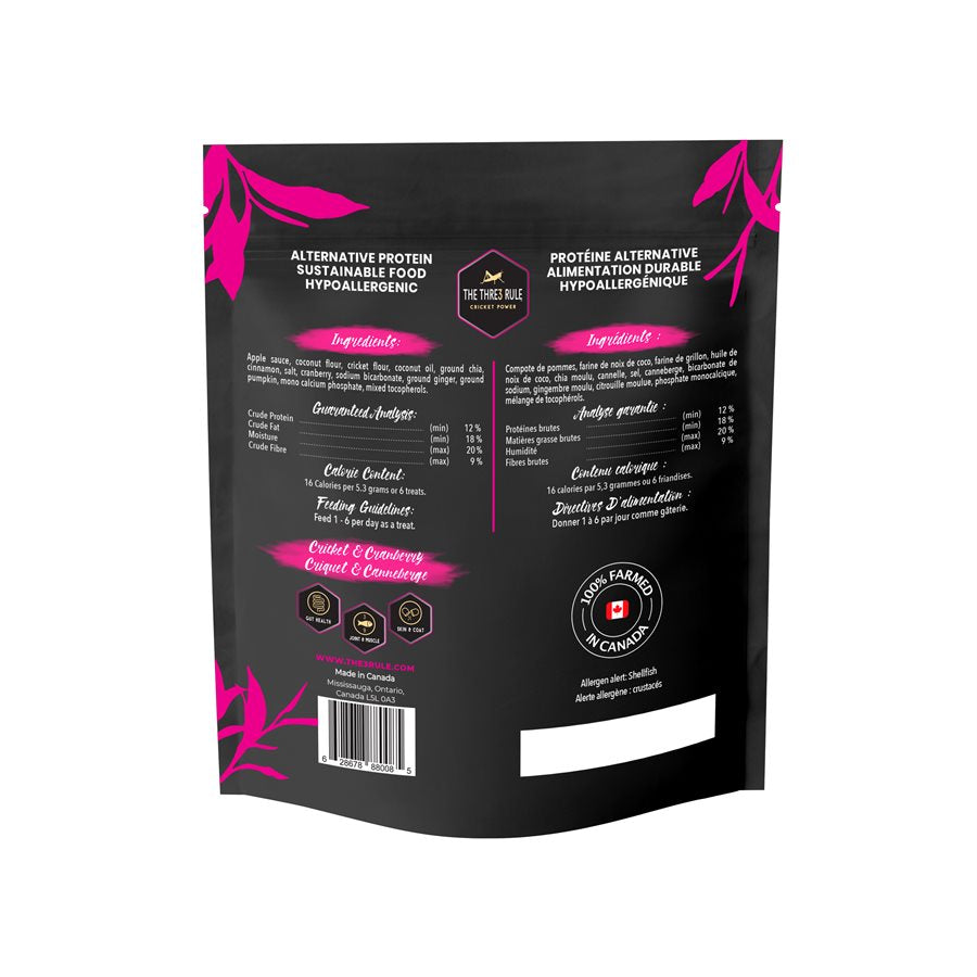 Gâteries pour chats - Criquets & Canneberge 100g