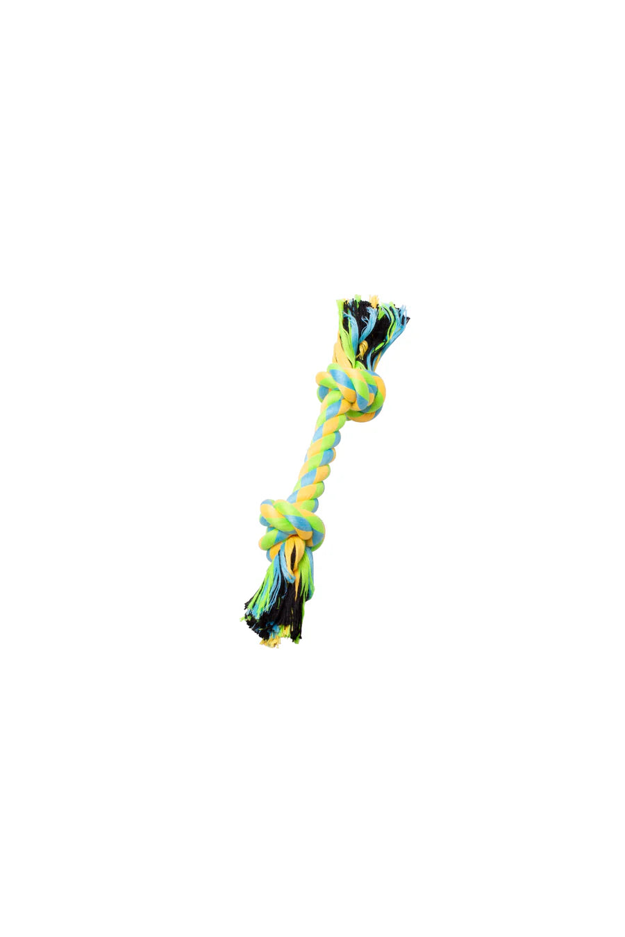 Corde Pour Chien Avec 2 Noeuds - Vert Et Jaune 8.5"