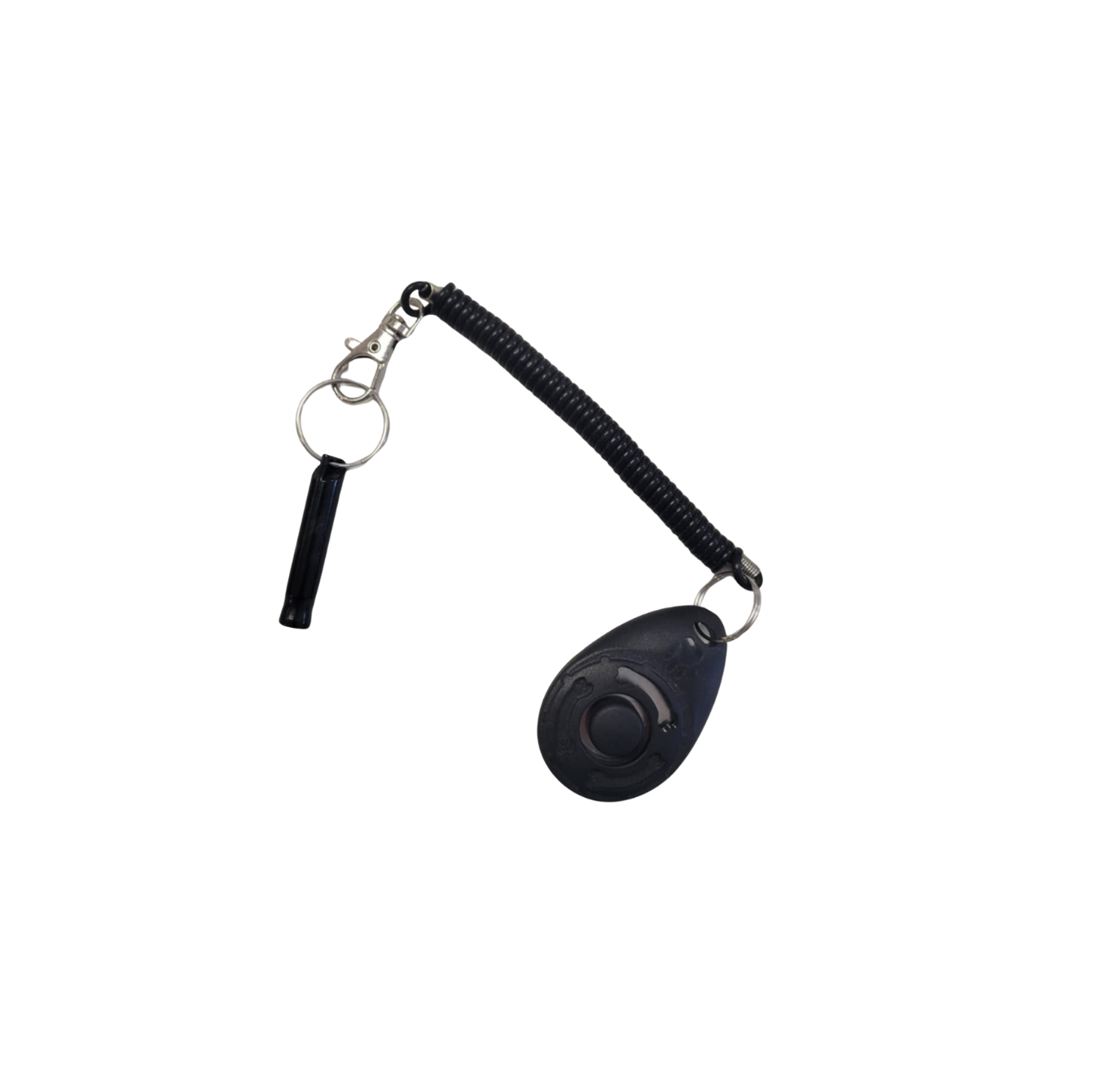 Clicker d'entraînement 2 en 1 avec sifflet intégré
