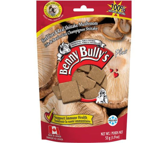 Gâteries Pour Chien - Foie De Boeuf Plus Champignons Shiitake, 53gr