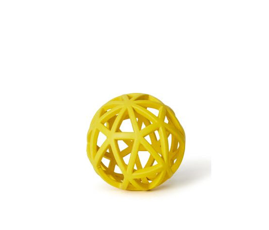 Jouet En Caoutchouc Pour Chien - Balle Souple, Jaune 10cm