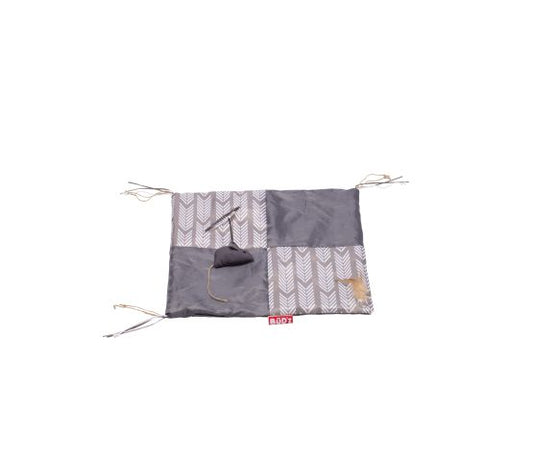 Jouet Pour Chat - Tapis De Jeux Gris 37x44.5cm