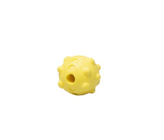 Jouet En Caoutchouc Pour Chien - Balle Mousse Jaune 6,5 cm