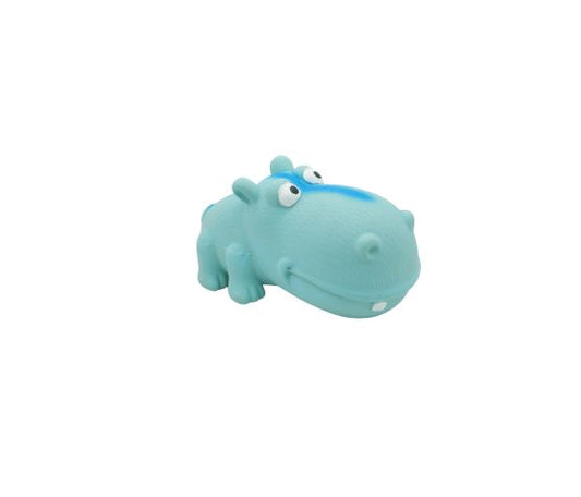 Hippopotame En Latex Avec "squeaker" Pour Chien - Gros Museau Bleu