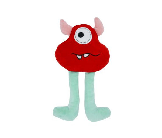 Jouet En Peluche Pour Chien - Monstre "ted" Rouge 29cm