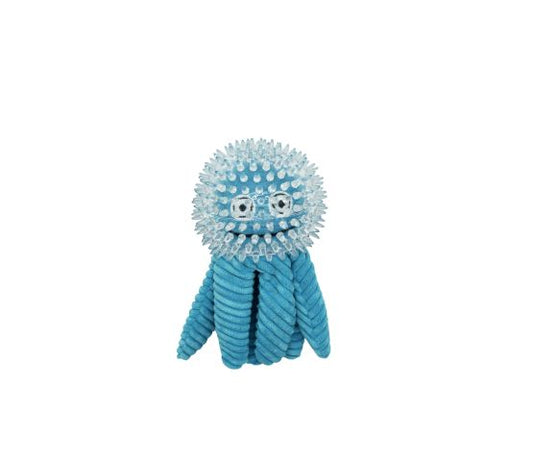 Jouet Dans Un Jouet Pour Chien, 2 En 1 - Pieuvre Bleue 23cm