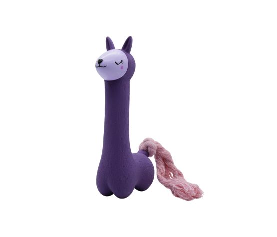 Jouet En Latex Avec "squeaker" Pour Chien - Lama Avec Queue, 18cm