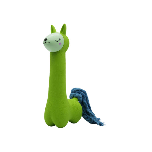 Jouet En Latex Avec "squeaker" Pour Chien - Lama Avec Queue, 18cm