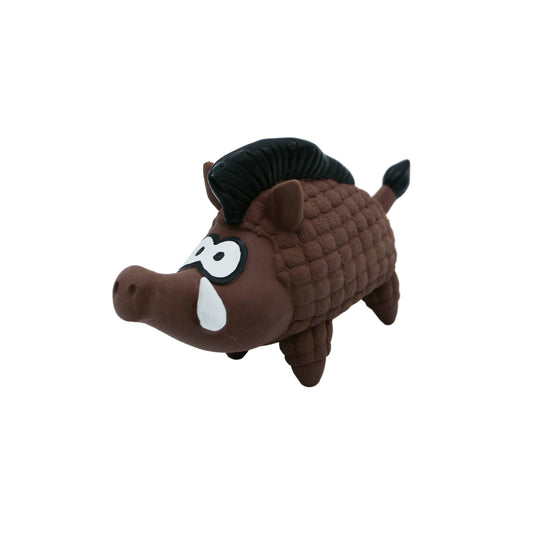 Jouet En Latex Avec "squeaker" Pour Chien - Phacochère Sauvage 15cm
