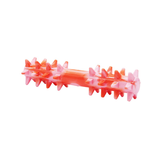 Jouet En Caoutchouc Pour Chien - Bâton à Piques, Rouge Et Rose 20cm