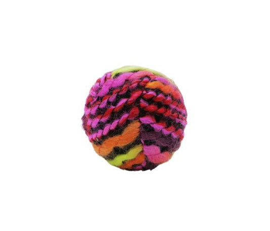 Jouet Pour Chat, Avec Herbe à Chat - Balle En Laine, Multicolore 5cm