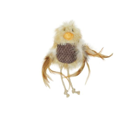 Jouet Pour Chat, Avec Herbe à Chat - Oiseau Soyeux 18cm