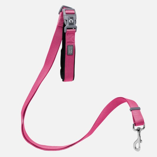 Laisse pour chien réglable en 5 directions - Rose