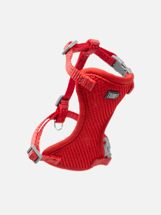 Harnais pour chat en maille, Rouge