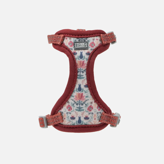 Harnais pour chat en maille, Fleure rouge