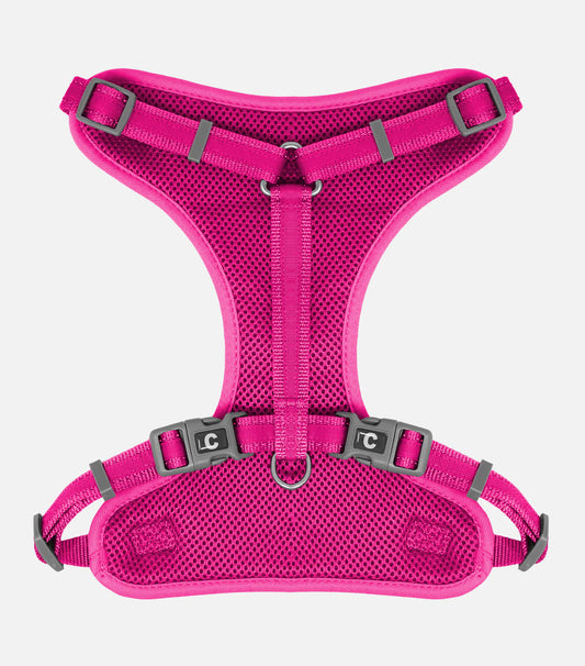 Harnais en maille réglable pour chiens - Rose