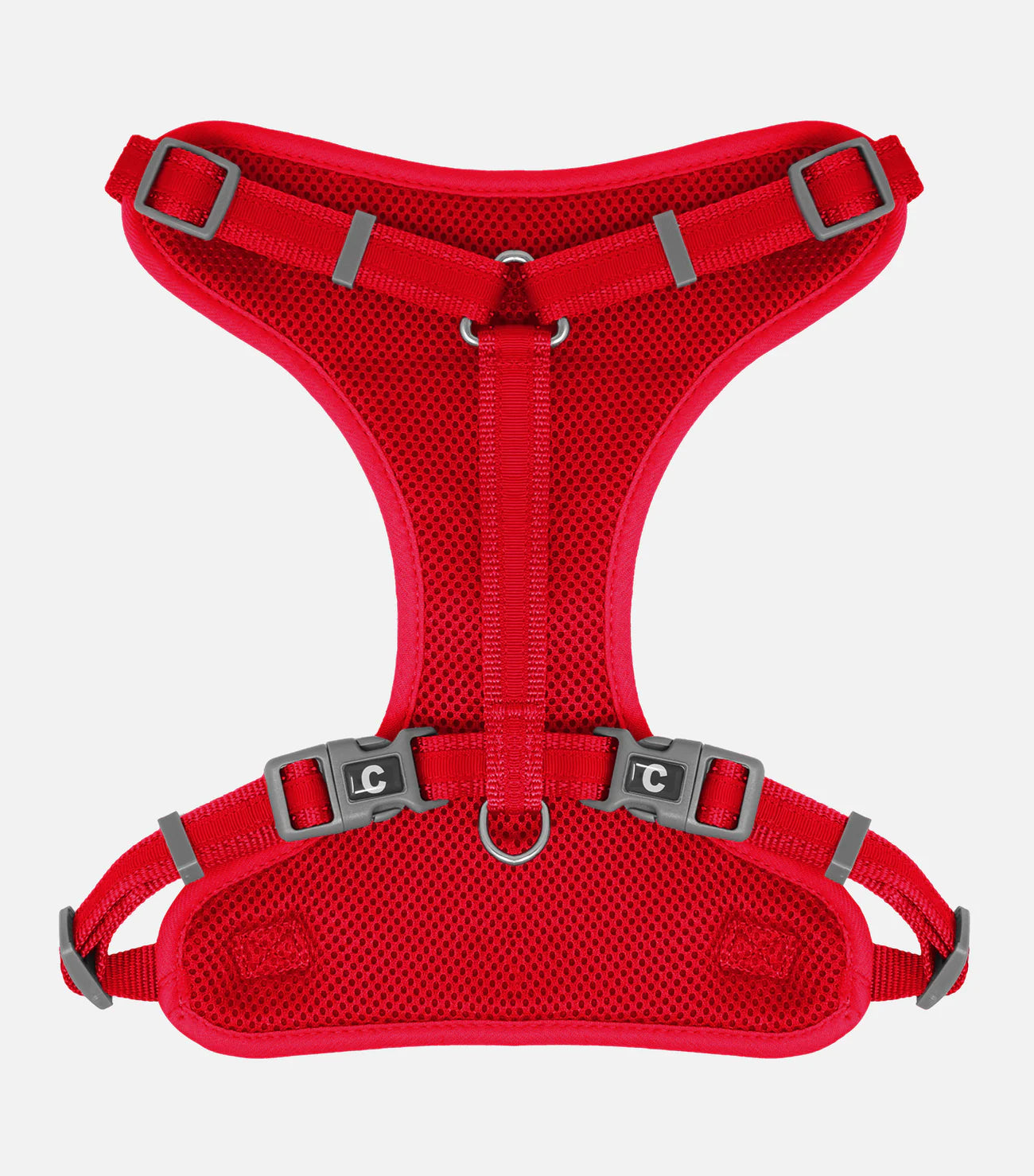Harnais en maille réglable pour chiens - Rouge