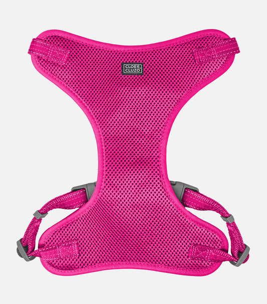 Harnais en maille réglable pour chiens - Rose
