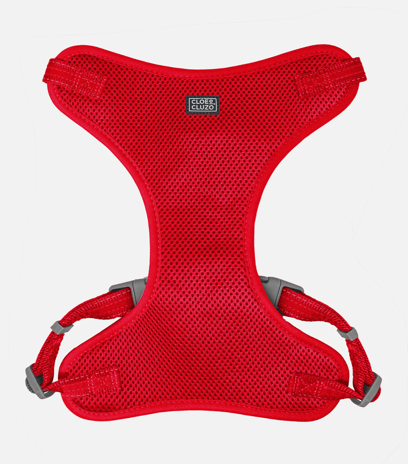Harnais en maille réglable pour chiens - Rouge