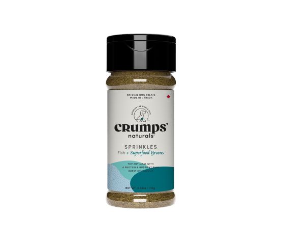 Gâteries Pour Chien, Flocons à Saupoudrer, Poisson + Superaliment Vert 110g