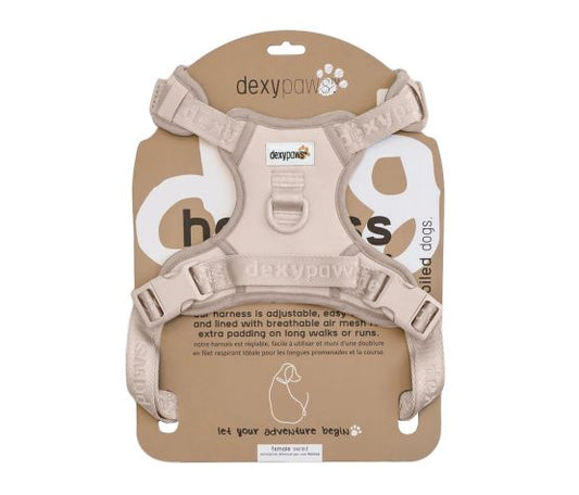Harnais Sans Traction Pour Chien, Couleur Beige