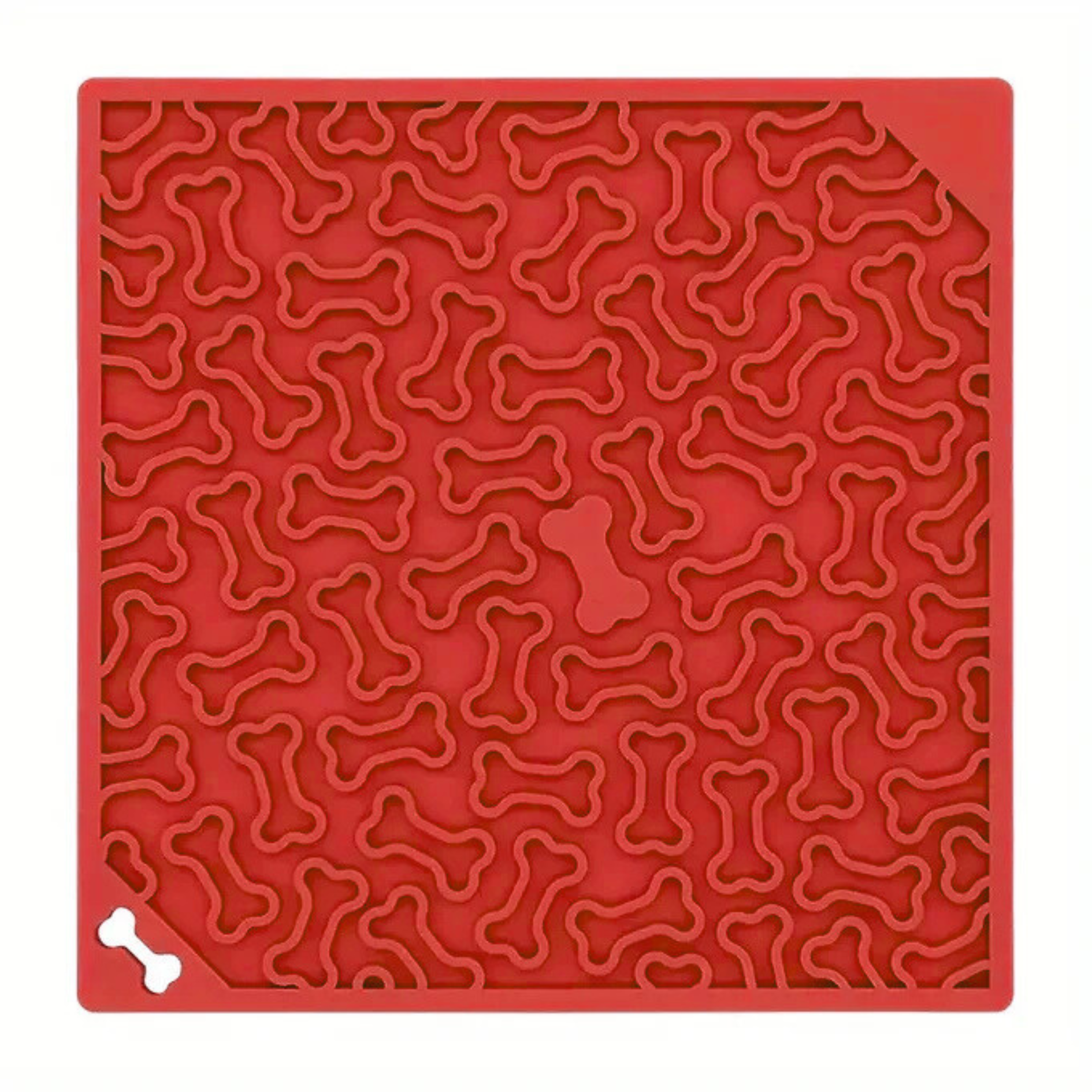 Tapis de Léchage en Silicone - Os - Maître Animalier