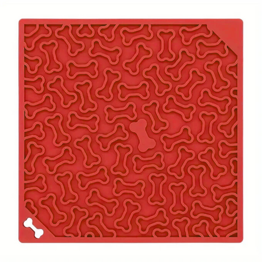 Tapis de Léchage en Silicone - Os - Maître Animalier