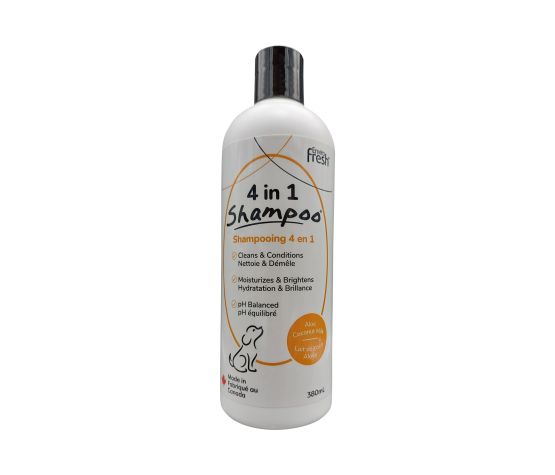 Shampoing Pour Chien, 4 En 1 - Lait De Coco & Aloès 380ml