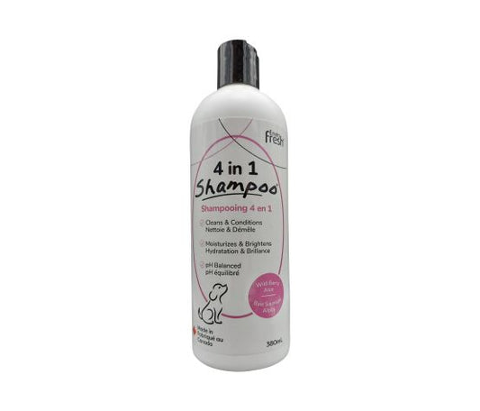 Shampoing Pour Chien, 4 En 1 - Baies Sauvages & Aloès 380ml