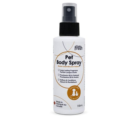 Brume Corporelle Pour Animaux, Provitamine B5 & Avoine - Lait De Coco 118ml