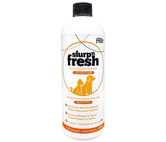Slurp’n Fresh, Solution d’hygiène buccale extra forte – Chien senior