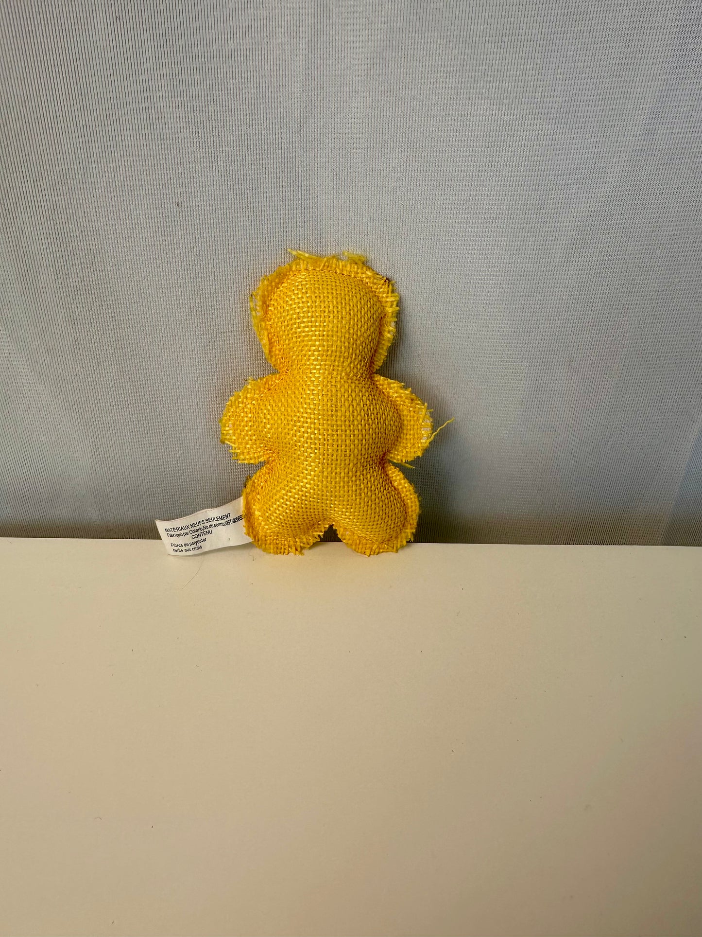 Peluche pour chat - Pain d'épice jaune