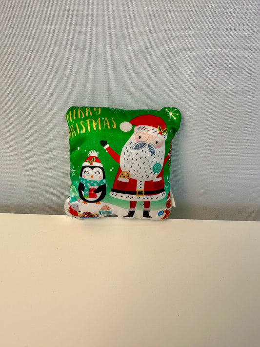 Peluche pour chat - Coussin vert de noël