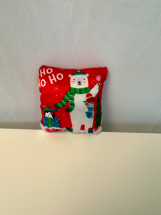 Peluche pour chat - Coussin rouge de noël #2