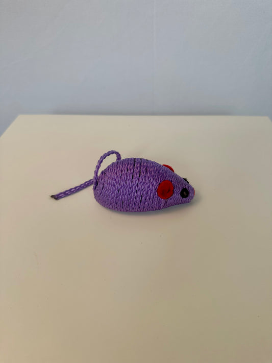 Peluche pour chat - Souris mauve