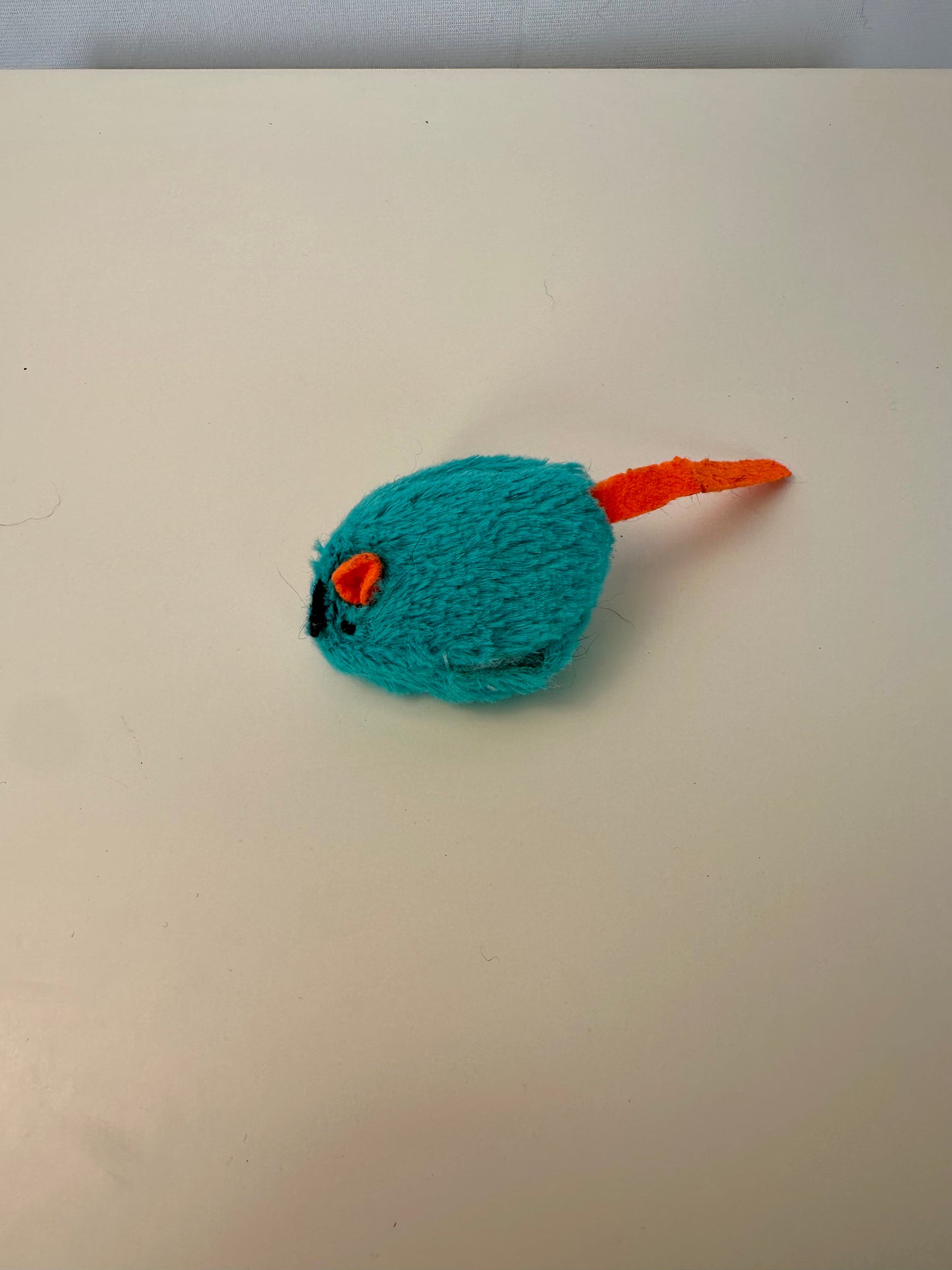 Peluche pour chat - Souris bleu et orange