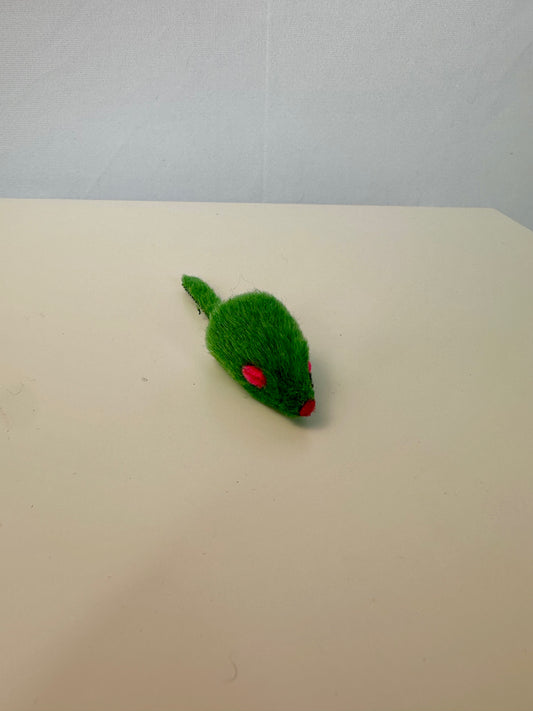 Peluche pour chat - Mini souris verte