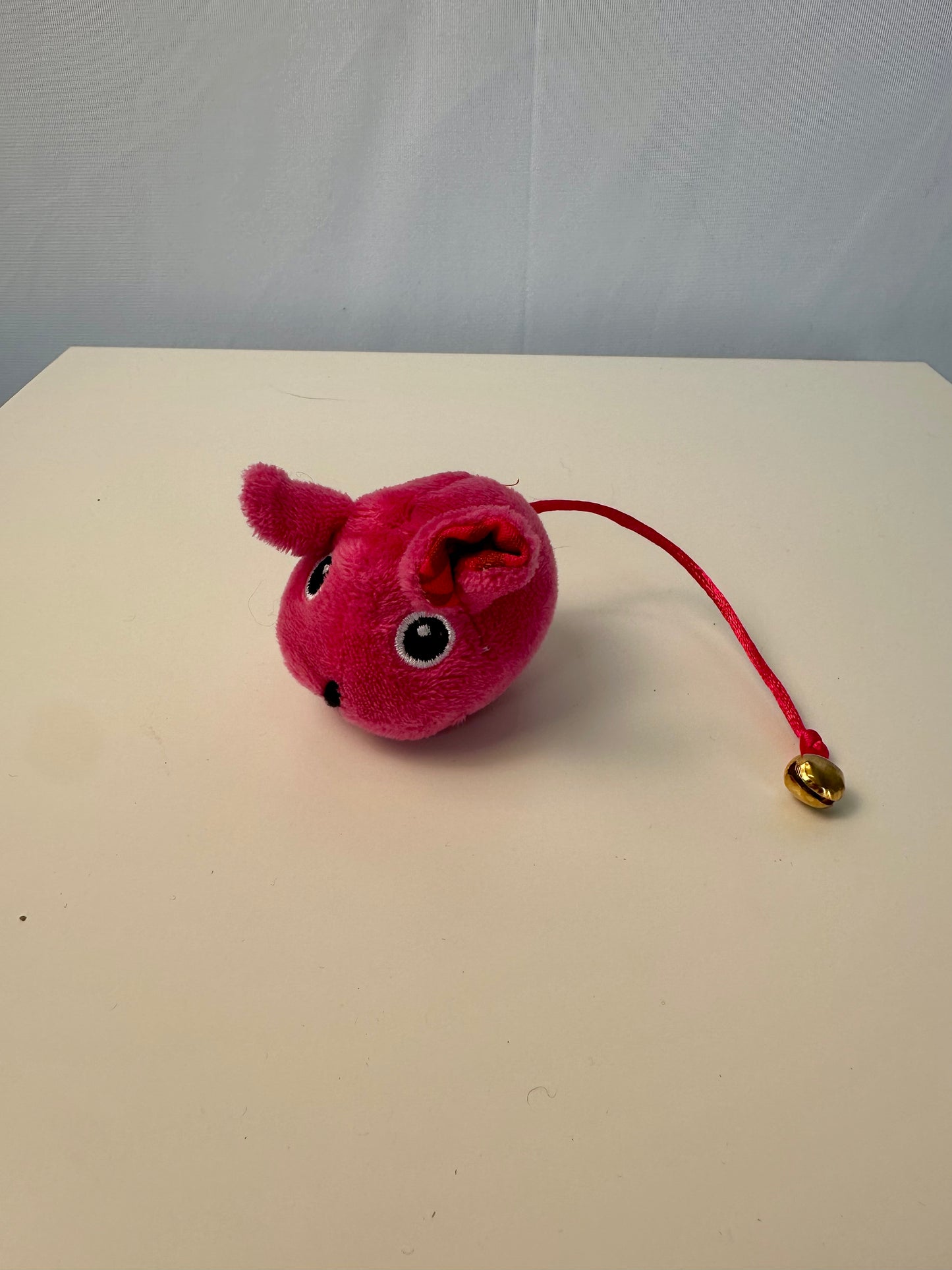 Peluche pour chat - Grosse souris rose